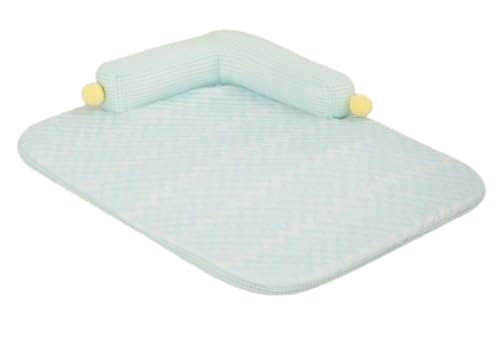 ペットシーツ 接触冷感 ペットマット 寝心地 おしゃれ ひんやり 洗えるペットシーツ 繰り返し使える 洗える 滑り止め 通気性 クール 涼しい 暑さ対策 (L 65*50cm,D)