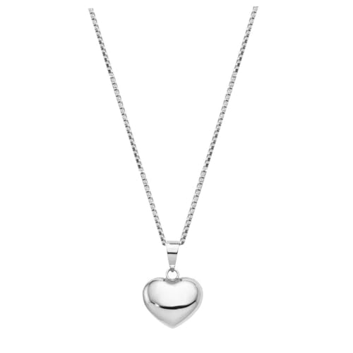 Image of Parnika 925 Sterling Silver Heart Solitaire Zircon Pendant for Women and Girls | Gift for Women n Girls | With Certificate of Authenticity | Pendant Only | Locket|