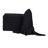 Cotton Dinner Napkin, Cloth Dinner Napkin, Black Napkins Cloth, Farmhouse Napkins, Dinner Napkin Clo