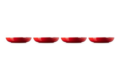 Le Creuset Le Creuset of America PG9005S4-2267 Pasta Bowls (Set of 4), 8.5", Cerise (Cherry Red)