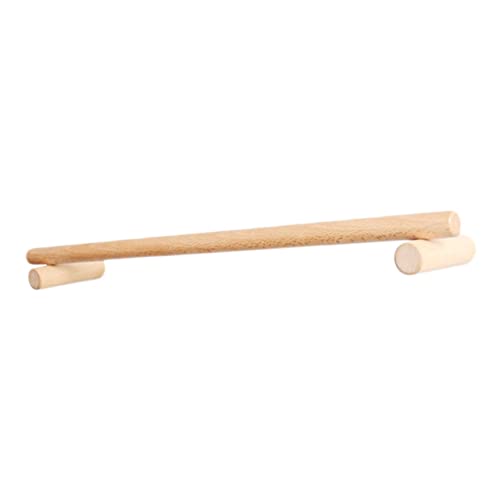 ANDRESLAD Barra De Toalla Individual Toallero De Madera Sin Perforación 45 Cm Decorativo y Práctico