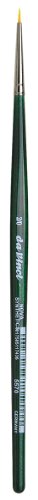 Image of da Vinci Watercolor Series 5570 CosmoTop Nova Paint Brush, Round Synthetic with Short Green Handle, Size 2 /0
