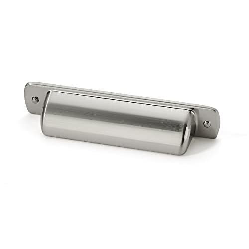 khtumeware 6 Pack 3"(76mm) Vintage Drawer Pulls Brushed Satin Nickel Cabinet Bin Cup Pulls Kitchen Hardware Silver Cabinet Handles Drawer Handles Knobs. by khtumeware - Used condition - US$9.48