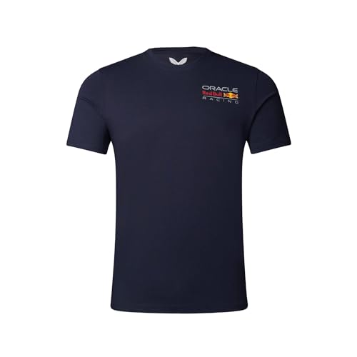 Red Bull Racing Camiseta Oficial de Formula 1 F1 Team Logo Formula - Azul - XXL
