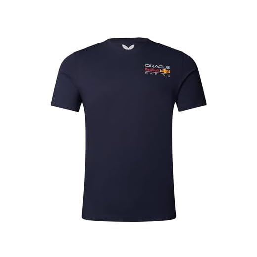 Red Bull Racing Camiseta Oficial de Formula 1 F1 Team Logo Formula - Azul - XXL