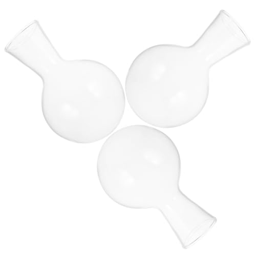 BESPORTBLE 3 pièces Vase Verre Transparent pour Plantes Hydroponiques Pot de Fleur Décoratif Polyvalent pour Intérieur Support de Plantes Élégant et Compact