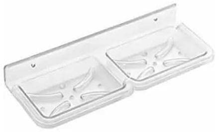 Spazio Unbreakable Double Soap Dish for Multipurpose UsePlastic Wall Shelf (Pack of 1) (B0BRCXJTDP) Amazon Price History, Amazon Price Tracker