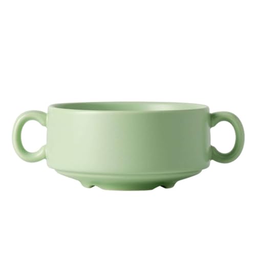 TGDGFKIAS una tazza di zuppa, Tazze da brodo, ciotole for zuppa con manici, tazza for zuppa al microonde, ciotole for zuppa di cipolle francese(Green)