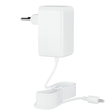 Fonte de energia Amazon bivolt de 30 W - compatível com Echo (4ª Geração), Echo Show 8 (2ª, 3ª e 4ª geração), Echo Show 10, Echo Show 11 e Echo Show 15 (1ª e 2ª geração) | Branco