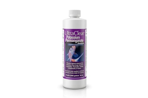 UltraClear Potassium Permanganate (16oz) Professional Pond Oxidizer Supports Cleaner Water & Surfaces Helps Improve Pond Clarity & Balance Safe for Fish & Plants When Used as Directed