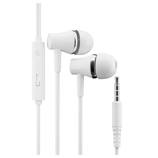 pluX Wired Earbuds in-Ear Headphones, Earphones with Microphone, 5 Years Warranty, Noise Isolation Corded for 3.5mm Jack Ear Buds for iPhone, iPad, Samsung, Computer, Laptop, Gaming, Sports