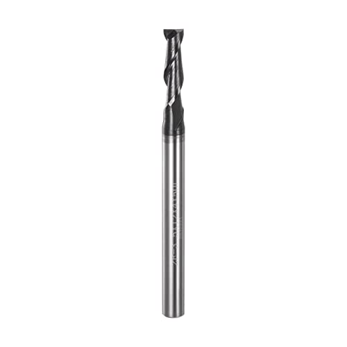Image of HARFINGTON Square End Mill 3.5mm x 12mm Cutting 4mm Shank Micro Grain Solid Carbide AlTiN Coated 2 Flutes Milling Bit Cutter for Alloy Hardened Steel Aluminum