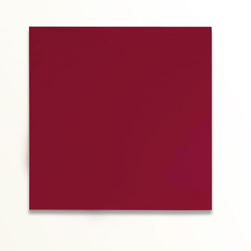 Image of 2 Pcs 12x12 Inch 1 /8 in Thickness Dark red Pastel Color Plexiglass Panel One Sided Glossy One Sided Frosted Plexiglass for DIY Items