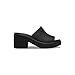 Crocs Brooklyn Slide Heels for Women - Thermoplastic Upper and Lining - Thermoplastic Insole and Outsole Black/Black 7 M