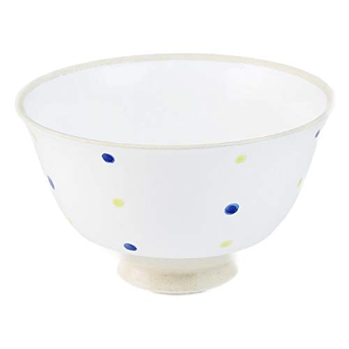 ランチャン 飯碗 茶碗  マルチ 二色ドット N902775 φ11.8×7cm 波佐見焼 日本製