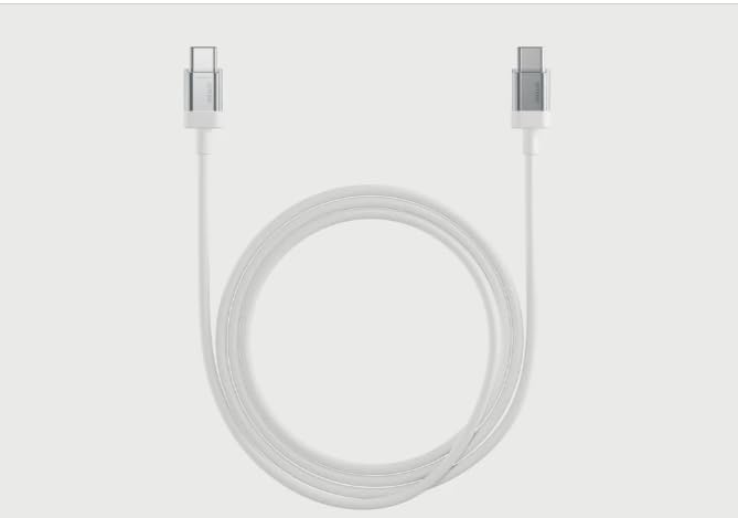 Image of Miracase Charger Compatible with Nothing Phone 2A Fast Charging Cable with C to C Connector Compatible with Nothing Phone 2A|Nothing Phone 2|Nothing Phone 1,White