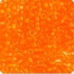 Miyuki Delica 11/0 Orange Transparent 50gms Bag of Japanese Glass Beads