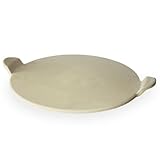 Intec Focaccia - Piedra de pizza redonda de 38 cm - Piedra de cocción de cerámica - para barbacoa parrilla horno - Masa para pizza Pan casa