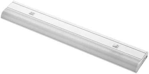 Quorum International 24 Inch LED Under Cabinet Light | Color Changing Tuneable Fixture | White Finish | Selectable 2700K 3000K 4000K | Matte White Acrylic Diffuser | Hardwire or Plug-in | 94324-6