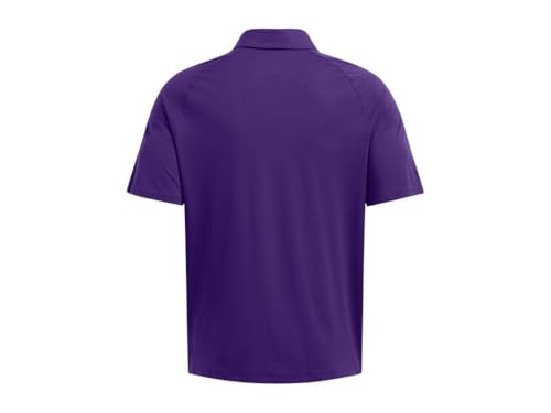 Image of Under Armour Mens Title Polo - Fast Drying SM Purple-White