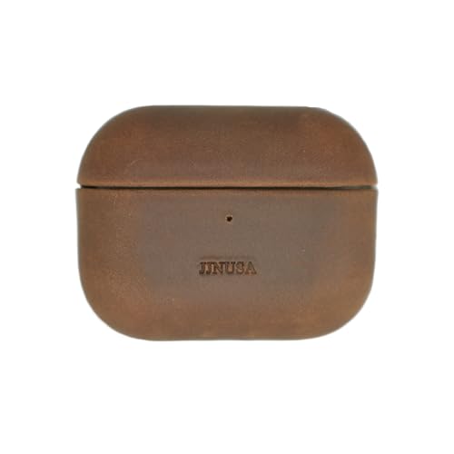 Étui en cuir unique pour AirPods Pro 3e génération fait main effet vintage marron