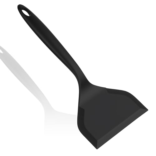 OSDUE Spatule à Cuillère en Silicone, Grande Spatule Patisserie Cuisine Résistant à la Chaleur Racloir Grattoir Flexible et Antiadhésif pour Mélanger...