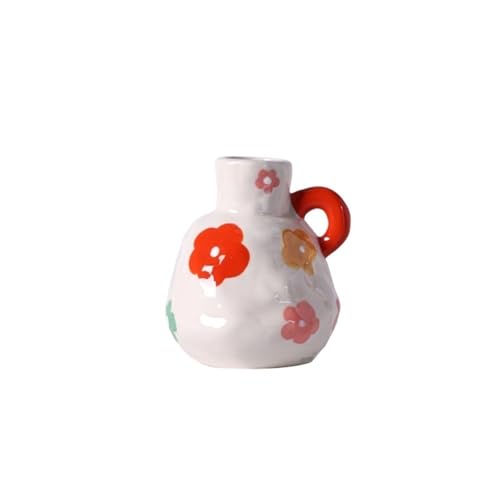 Vase multicolore en céramique pour aménagement décoratif de salon - 2