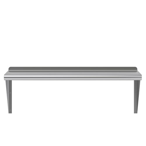 Image of AmGood 36 inch Long X 14 inch Deep Stainless Steel Wall Shelf | NSF Certified | Appliance & Equipment Metal Shelving | Kitchen, Restaurant, Garage, Laundry, Utility Room