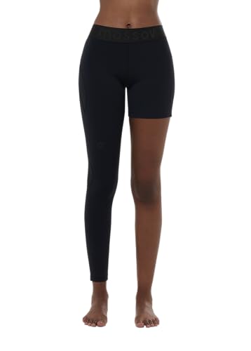 MASSOV Women's ProForm Single Leg Athletic Tights- Hi-Performance, Comfortable, Breathable. Right Leg Long- Night Black, Medium