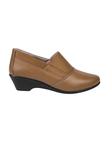 Image of TRYME Collection Bellies Comfortable Stylish Solid Wedge Heel Slip-On Formal Shoes for Womens & Girls