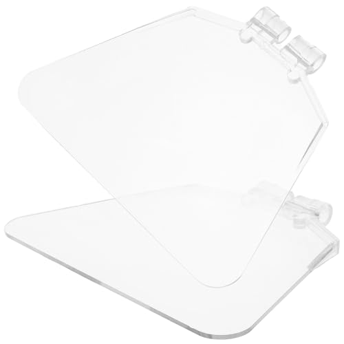 Angoily Transparent Plastic Protective Sheet 2-Pack 5.12 Inch Safety Shield for Bench Grinder Eye Protection Cover Compatible with Electric Tools