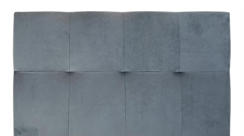 Shiito | Modelo Jensen JC - Cabecero tapizado en Terciopelo | Acabado en Color Gris - 105x50x4 cm