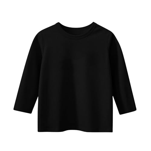 Teen Girls Floral 3/4 Length Sleeve Top Summer Crewneck Casual Athletic Blouse for Kids Soft (Black #7, 12-13 Years)3