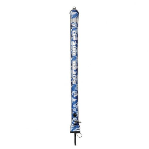 Tubo flotador señalización inflable portátil con banda reflectante superior
