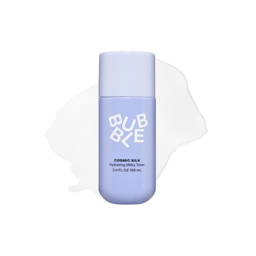 Bubble Skincare Cosmic Silk Hydrating Milky Toner - Ceramide-Rich Face Toner for Dry Dehydrated Skin with Hyaluronic Acid Maple Sap Water Allantoin - Radiant Glazed Look (100 ml)