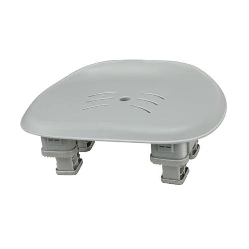 Folpus Taburete para bañera de hidromasaje, asiento para spa, taburete de uso interior y exterior, Gris