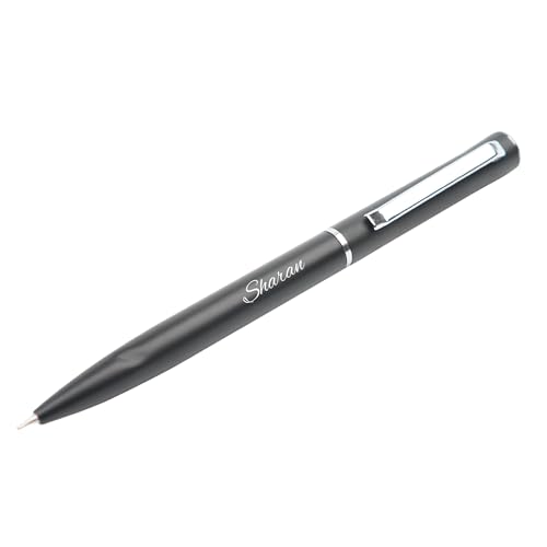 Image of YOUR GIFT STUDIO Personalized Pen with Name Engraved I Metal Classy Customized Roller Ball Pens I Comfortable to Hold & Write I Gift for Men & Women Birthday Corporate Gifting (Black)