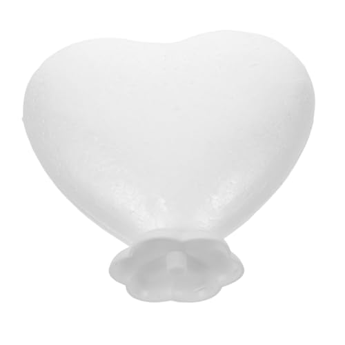 SMASOLO Heart Sculpture Foam Model With Base Polystyrene Craft Foam Heart For DIY Painting Floral Arranging Wedding And Christmas Decorations