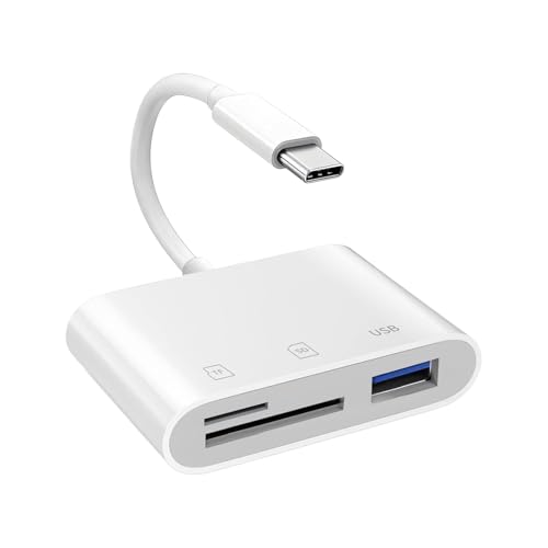 Lector de tarjetas SD USB C 3 en 1 para iPhone