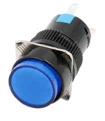 16mm Push Button Switch Yellow | 24V Momentary 1NO | Panel Mount Mini Push Switch | Industrial Control Panel Button | Round Flush Type (1)-image-42