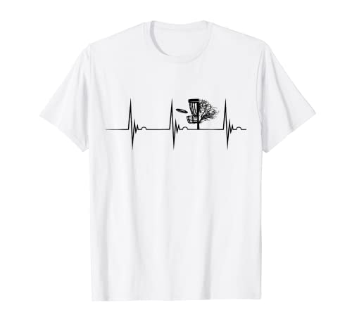 Disco de golf Frolf Flying Frisbee Golf Heartbeat EKG Pulse Camiseta