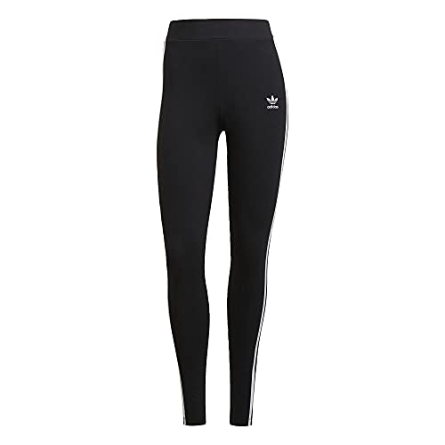 adidas Originals Leggings Womens 3-Stripes Tight Black Medium, MD