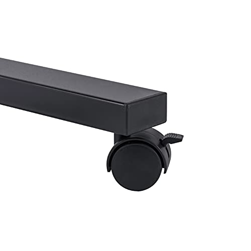 Seville Classics OFF65854 Mobile Laptop Sit Stand Computer Desk, 20.5" x 33", Black