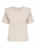 Only Onlrocky S/S Detail T-Shirt Jrs Camiseta, Piedra Pumice, M para Mujer