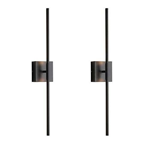 KUZZULL Matte Black Wall Sconces Cover
