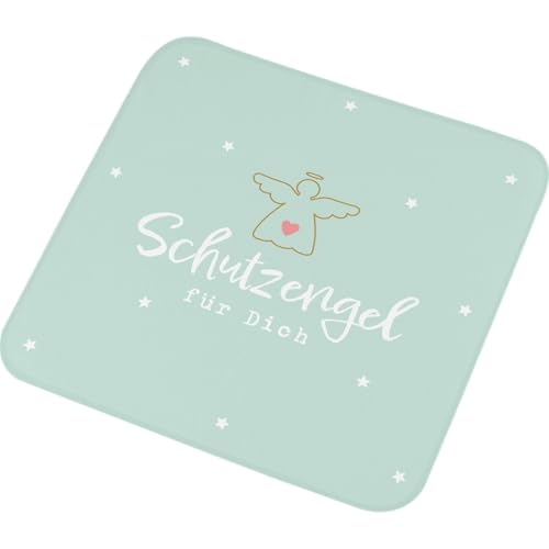 GRUSS & CO Serviette Magique avec Motif Ange | Petite Serviette d'invité, pressée, 30 cm x 30 cm, Coton, Cadeau Surprise Amusante | 74384