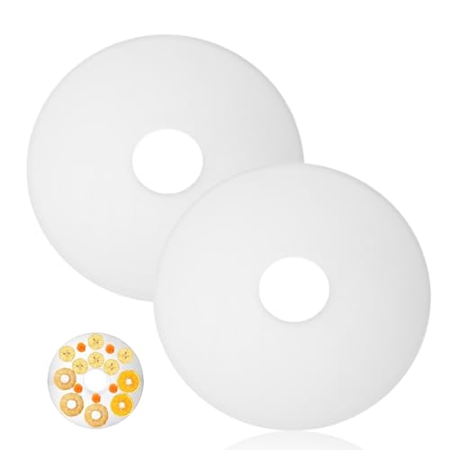 Paquet de 2 feuilles de rouleaux de fruits pour déshydrateur, plateaux de déshydrateur antiadhésifs, feuilles de rouleaux de cuir de fruits de 12 x 12 pouces