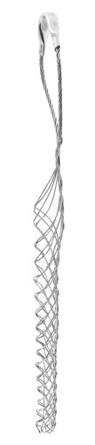 Hubbell Wiring Systems 02202041 Kellems Tin-Coated Bronze Standard Duty Support Grip, Offset Eye, Split Mesh, Lace Closing, Single Weave, 1500 lbs Breaking Strength, 1"-1.24" Cable Diameter