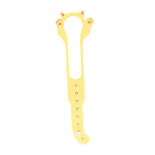 Benboo 猫用のペットドアラッチ、ペットゲート用のドアストッパー、猫へのアクセスの簡単な設置, 黄色