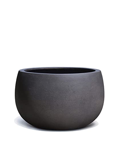 VAPLANTO® Pflanzkübel Balloon 60 Espresso Anthrazit Rund * 55 x 55 x 35 cm * 10 Jahre Garantie